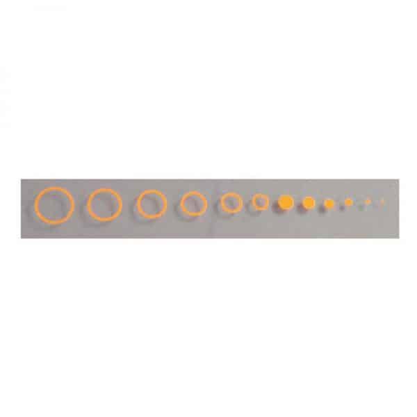 SPECIALTY ARCHERY-CIRCLES & DOTS ORANGE 1pk