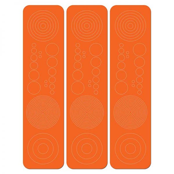 SPECIALTY ARCHERY-CIRCLES & DOTS ORANGE 3pk